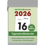 2026 Zettler Tagesabreißkalender S