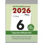 2026 Zettler Tagesabreißkalender XL