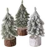 BOLTZE Deko-Weihnachtsbaum Senja Tanne 19cm 3fach sortiert