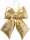 BOLTZE Deko-Anhänger Bowy Schleife gold 30x6,5cm