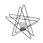 BOLTZE Windlicht Stoka Stern schwarz 27,5cm