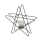BOLTZE Windlicht Stoka Stern schwarz 27,5cm