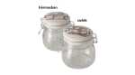 BOLTZE Vorratsglas Frosty transparent 450ml 2fach sortiert