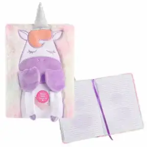 Idena Notizbuch Fluffy Einhorn liniert 80 Blatt 80g/m² DIN A5