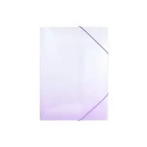 Idena Sammelmappe PP Color Edition weiß/lila DIN A4 mit Gummizug