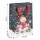 Idena Geschenktasche Schneemann blau 25x35x8,5cm