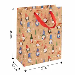 Idena Geschenktasche Wichtel 25x35x8,5cm