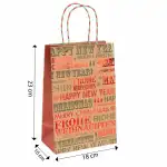 Papiertasche Schriftzüge Frohe Weihnachten/Happy New...