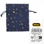 Idena Geschenkbeutel Polyester blau 10x13cm