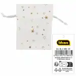 Idena Geschenkbeutel Polyester weiß 10x13cm