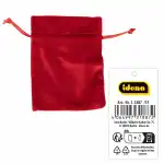 Idena Geschenkbeutel Samt rot 10x13cm
