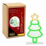 Idena LED Neonfigur Weihnachtsbaum grün 19x8x37cm...