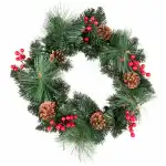 Weihnachtskranz 15 LED 6h Timer Ø50cm...