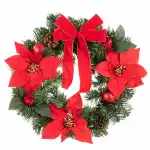 Idena Weihnachtskranz rote Schleifen Ø40cm für Innen