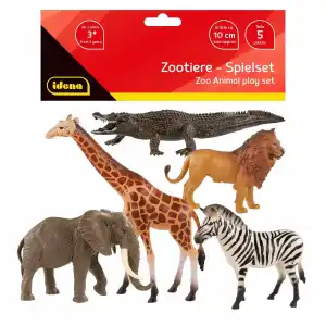 Idena Figuren Set Zootiere 10cm 5 Stück