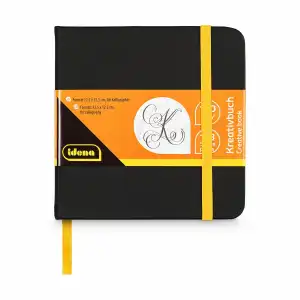 Idena Kreativbuch für Kalligraphie 128 Seiten 140g/m² 12,5 x 12,5cm