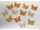 Glorex Holz-Streuteile Schmetterlinge gelb/orange