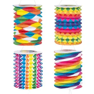 Boland Zuglaternen Fantasie 16cm Papier 12 Stück