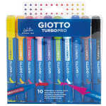 GIOTTO Doppel-Fasermaler Turbo Pro Primärfarben 10...