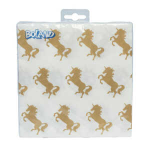 Boland Papierservietten Einhorn 33x33cm 20 Stück