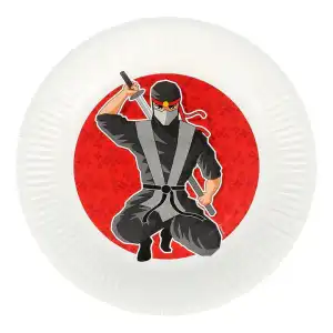 Boland Papierteller Ninja Ø23cm 8 Stück