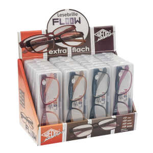 WEDO Lesebrille ultraflach f.sort