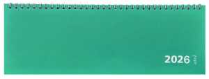 2026 ADINA Tischquerkalender 1W2S mintgrün Kartondeckel 30x10cm