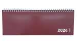 2026 ADINA Tischquerkalender 1W2S weinrot Kartondeckel...