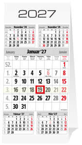 2027 GÜSS Fünf-Monats-Tischaufstellkalender