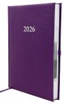 2026 ADINA Buchkalender Chefplaner A5 violett-metallic 1...