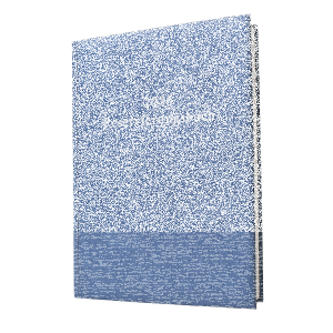 2026 ADINA Dickes Reservierungsbuch A4 metallic-blau 1Tag auf 2 Seiten