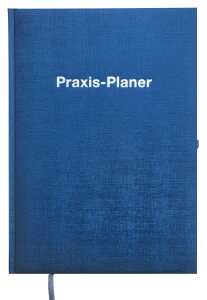 2026 ADINA Praxis-Planer A4 1 Tag 1 Seite blau-metallic Silberprägung