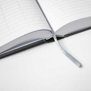 2026 ADINA Praxis-Planer A4 1 Tag auf 1 Seite blau-metallic mit Silberprägung