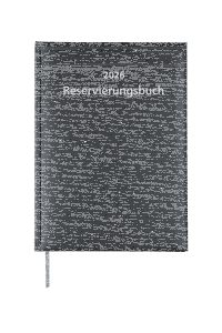 2026 ADINA Dickes Reservierungsbuch A4 schwarzer Balacron Einband