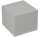 Notizklotz geleimt (90x90mm), 700 Blatt graues Recycling-Papier
