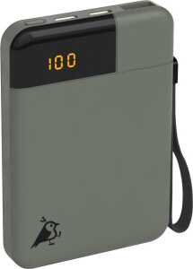 Aqiila POWERBIRD B5, Powerbank 12W, 5.000 mAh, USB-C, USB-A, für 3 Geräte parallel, grün