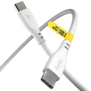 Aqiila Cablebird CS11 Lade-Sync-Kabel, 60W, USB-C zu USB-C, 1 m, weiß