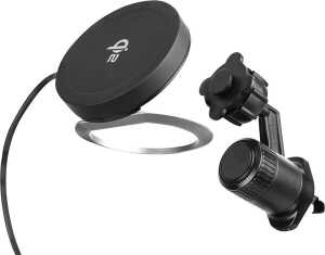 Aqiila Qi2 Kabelloses Magnetladegerät mit KFZ Halterung, 15W