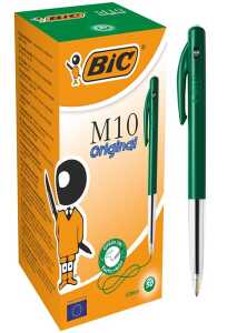 Druckkugelschreiber M10 Original, mittlere Spitze, 0,4 mm Strichstärke, 50 Stück, grün