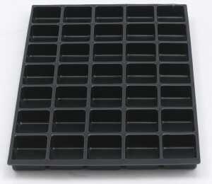 MultiDrawer? Schubladeneinsatz A4, 35 Fächer, für alle DIN A4 Schubladen, Maße (HxBxT): 22 x 233 x 363 mm, schwarz