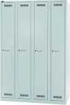 Garderobenschrank LIGHT, 4 Abteile, je 1 Fach, je 1...