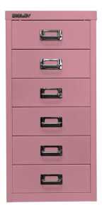 MultiDrawer?, 29er Serie, DIN A4, 6 Schubladen 87 mm hoch, (H x B x T) 590 x 279 x 380 mm, pink