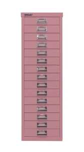 MultiDrawer?, 39er Serie, DIN A4, 15 Schubladen 51 mm hoch, (H x B x T) 860 x 279 x 380 mm, pink