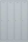 Garderobenschrank Primary, 4 Abteile, je 1 Fach,...