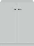 Flügeltürenschrank Pren, 1080 x 800 x 500 mm,...