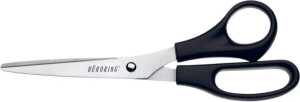Büroschere 21 cm, Rechtshänder, Edelstahl, ergonomischer Kunststoffgriff
