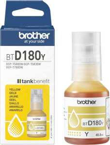 Brother Tintenpatrone BTD180 für Drucker DCPT 580 oder 780 DWRE1, gelb
