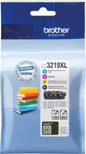 Value Pack Tintenpatrone LC-3219XL, für Brother Drucker, 1 x ca. 3.000, 3 x ca. 1.500 Seiten, BK/C/M/Y
