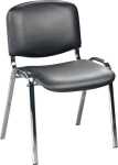Besucherstuhl ISO, schwarz, 4-Fuß-Gestell...