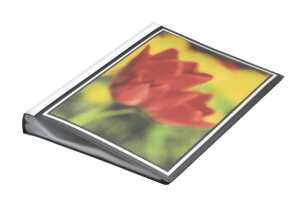 Sichtbuch, DIN A4, 100 Hüllen, Außentasche, Rückenschildtasche, Rücken 45 mm, 310 x 240 x 45 mm, schwarz